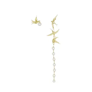 Buy silver earrings with Moissanite stones - high variety and guaranteed authenticity Are you looking for bright and high-quality earrings? In our store, you will find a collection of silver earrings with Moissanite stones that offer you beauty and luxury with modern and stylish designs. These earrings are suitable for any occasion and taste and are made with unparalleled quality. Why buy silver earrings with Moissanite stone from us? High variety of products: We offer a wide range of silver earrings with Moissanite stones in various and modern designs so that you can make the best choice according to your taste and needs. Certificate of authenticity: All our products have a certificate of authenticity, so you can be sure of the quality and originality of the purchased earrings. 50% Gift: As a token of your trust, customers who purchase from us will receive a 50% discount on their next jewelry box purchase. This special gift will help you enjoy your next purchase more. Visit our site now and benefit from the high variety of silver earrings with Moissanite stone and the guaranteed authenticity of the products. Also, take advantage of our special discount and gift for your next purchases and have a unique jewelry shopping experience.